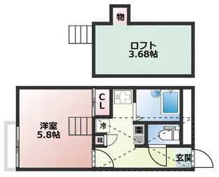 ウェール【3階】の間取り
