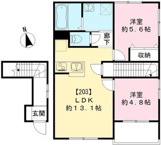 フォーラムN【2階】の間取り