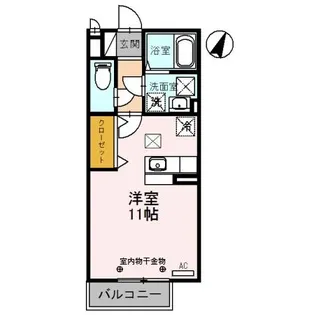 クローバー【1階】の間取り