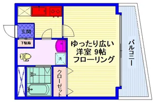 音楽マンション(ロック系不可)【2階】の間取り