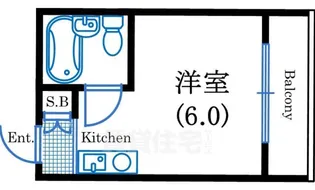 ロイヤルレスト本田【6階】の間取り