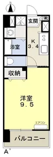 福富GRADEマンション【3階】の間取り