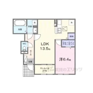 パルクレール【1階】の間取り