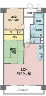 ベル・アーバニティ加古川II【5階】の間取り