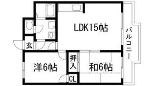 エスペランサ宝塚【3階】の間取り