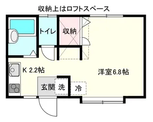 丘とひだまりのLatte【2階】の間取り