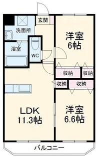 フロイデ宮竹【2階】の間取り