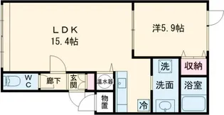 ノースコンフォート【2階】の間取り