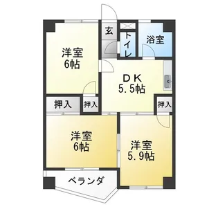 La.Primavera(ラ.プリマヴェーラ)【4階】の間取り