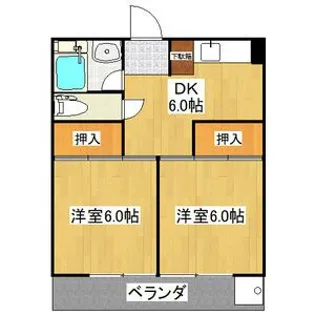 レジデンス大野木【4階】の間取り
