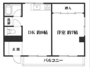 コーポカナエ【1階】の間取り