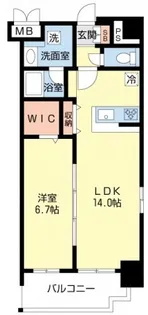 テラハウス【12階】の間取り