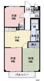 ライフピット八田【2階】の間取り