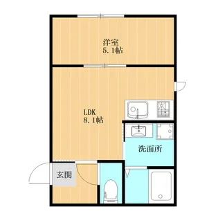 RELEA 熊本西【2階】の間取り