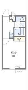 レオパレス野川【2階】の間取り