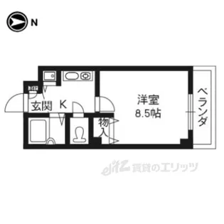 グランデ御池【3階】の間取り