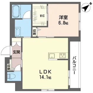 レジアヒル東中野【2階】の間取り