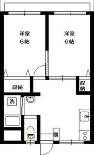 堀江コーポラス1号棟【1階】の間取り