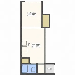 パラシオン南10条【4階】の間取り