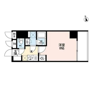 プレール・ドゥーク門前仲町II【4階】の間取り