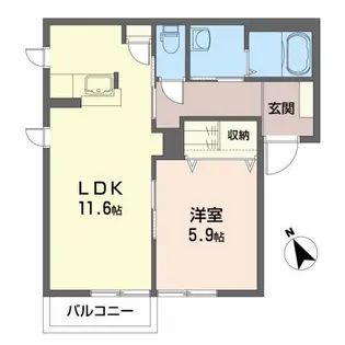 シャーメゾンSI【1階】の間取り