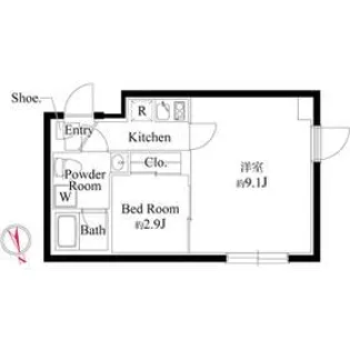 レジデンス北新宿の間取り