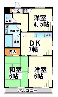 アビタシオン【1階】の間取り