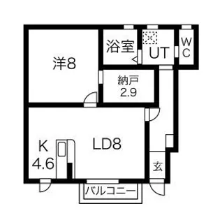 リアン【1階】の間取り