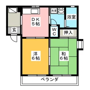 フレグランスA【1階】の間取り