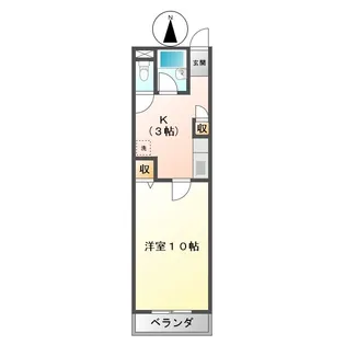 サウスプラザ【2階】の間取り