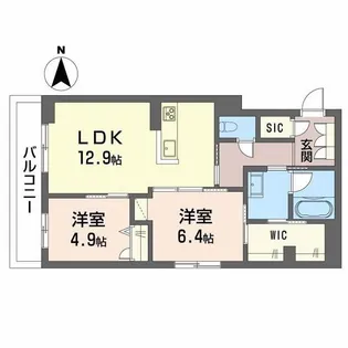 シャーメゾン大元【3階】の間取り