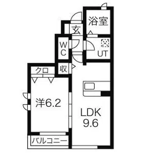 コモド・グレイス【1階】の間取り