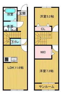 NAMILIA【1階】の間取り