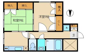 ネオハイム徳持【4階】の間取り