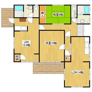 岐阜県多治見市明和町3【一戸建】の間取り