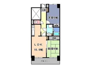 グランドハイツ今泉【4階】の間取り