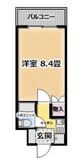 マンション ナ・プール【3階】の間取り