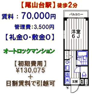 シャト-尾山台【1階】の間取り