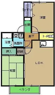 ヴェルドミール・リーヴ壱番館【2階】の間取り