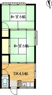 二宮荘【2階】の間取り