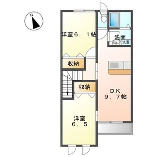 NIVO FLEUR(ニヴォ・フルール)II【2階】の間取り