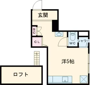 東京都葛飾区小菅3【アパート】の間取り