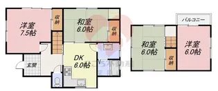 大阪府泉南郡熊取町五門東3【一戸建】の間取り