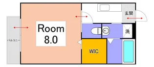 ビバーチェナラバラC棟【2階】の間取り
