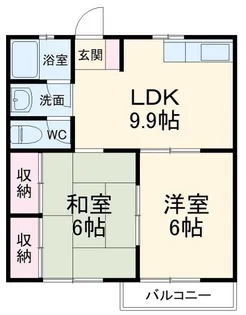 メゾンしいの木【2階】の間取り