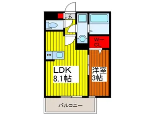 グレース朝日【1階】の間取り