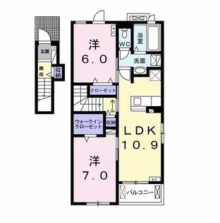 アリス【2階】の間取り