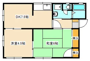 シティハイムドリームハイツ【1階】の間取り