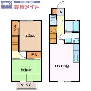 メゾンシーク A【1階】の間取り