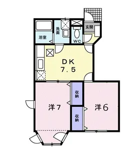 ラフィネ・A【1階】の間取り